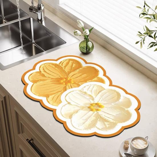 Привлекательный коврик для ванной комнаты, нескользящий, сильно впитывающий воду, легкий в уходе, супер впитывающий коврик для ванной и душа, товары для дома