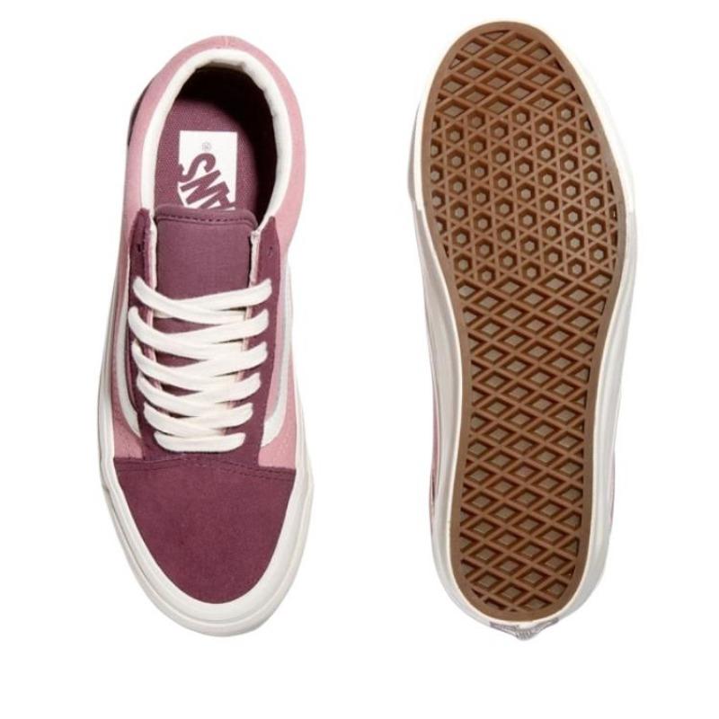 Vans Old Skool 36 унисекс удобные прочные легкие низкие кеды для скейтбординга фиолетовый розовый белый VN000CT9PLU1