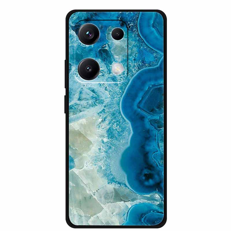 Чехол для Redmi Note 14S Note14S Мраморная задняя крышка Мягкий чехол-бампер ТПУ Чехол для телефона Для Xiaomi Redmi Note 14 S Силиконовые чехлы Funda