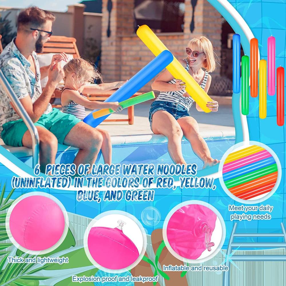 Пляжи Бассейн ПВХ Плавательные палки Взрослые Дети Плавательный бассейн Надувные палки Бассейн Палки