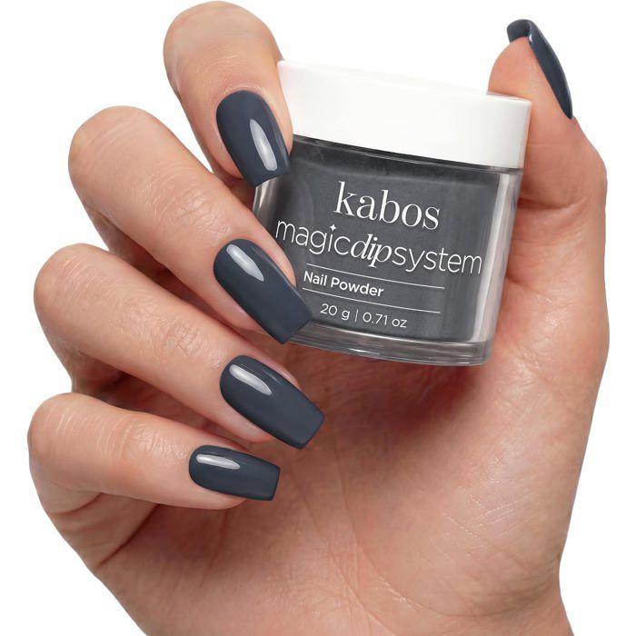 Kabos Magic Dip System Dipping Powder Poudre Acrylique Bleue pour Ongles 041 Denim Blue 20 g