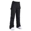 Women's Insulated Bib Overalls Solid Color One-Piece Suspenders Trousers
