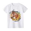 Just A Girl Who Loves Horses Print Kids Tshirt Toddler Short Sleeve Shirt Girls Cute Clothes Children Kid Gift Child Summer Tee