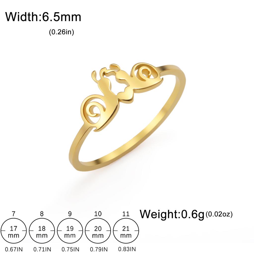 Cazador Cute Snail Rings for Women Stainless Steel Gold color Animal Finger Rings Jewelry Valentine Gift Wholesale 2026 Trend