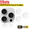 Закаленное стекло для защиты объективов камеры iPhone 16 / 16 Pro / 16 Plus / 16 Pro Max, HD Clear, защита от царапин, индивидуальные протекторы для камер