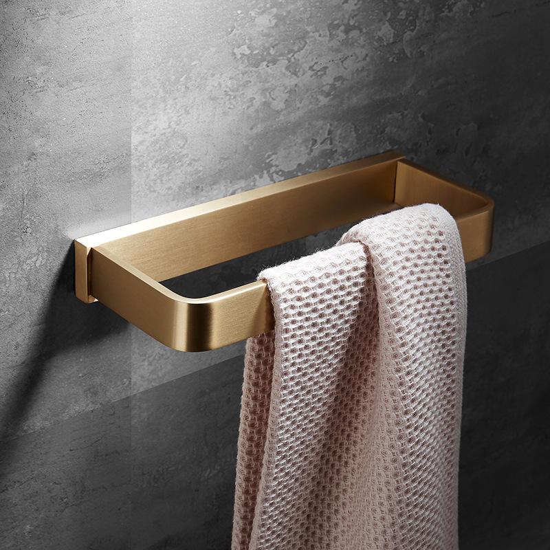 Матовое золото латунь кольцо для полотенца для ванной настенное стойка для полотенец для душа хром/черный держатель для полотенец для туалета подвеска для фурнитуры для ванной