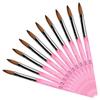 KADS Nail Brushes, Sculpting Nail Brushes, Set of 10, for Gel Nails, Nail Art Brushes (10#)