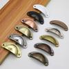 12Pcs Drawer Cabinet Handles Shell Pull Handles Half Moon Kitchen Cupboard Cabinet Door Knobs Vintage Drawer Knobs Hardware