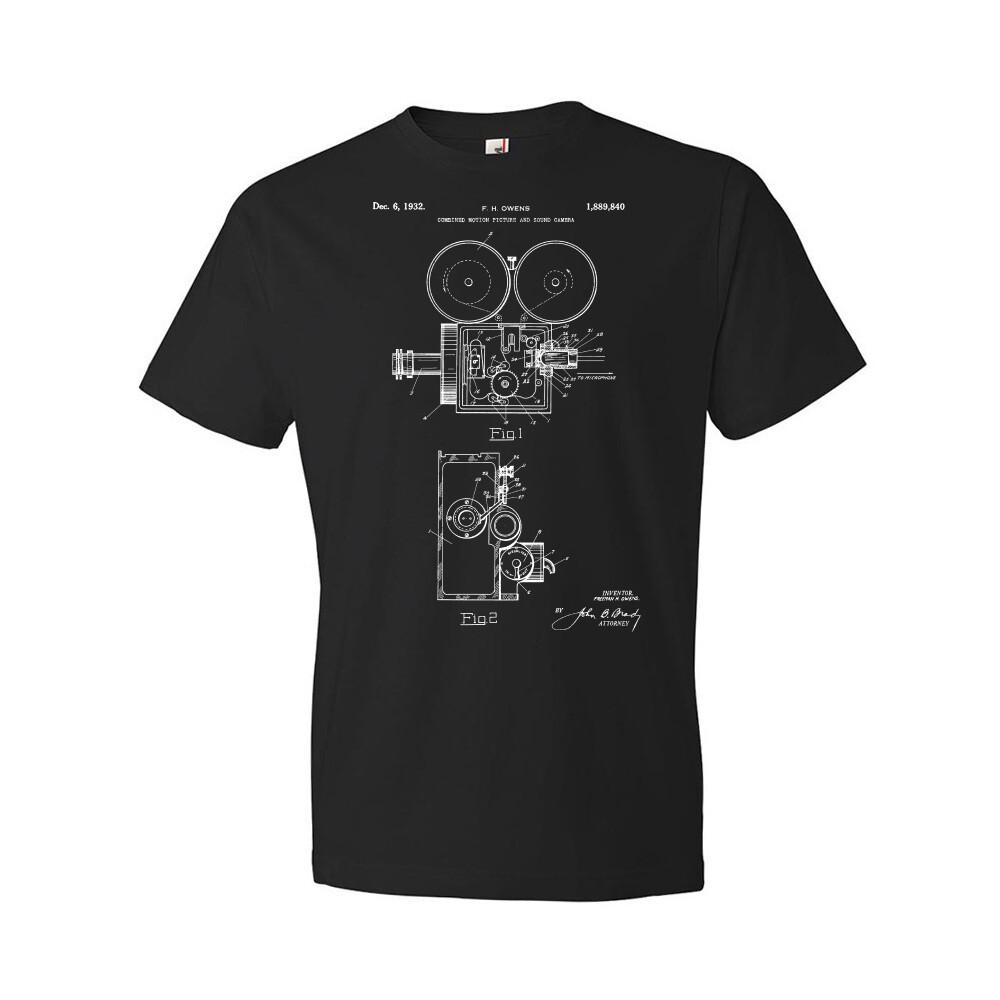 Motion Picture Camera Patent Shirt Hollywood Shirt Actor Gift Camera Blueprint