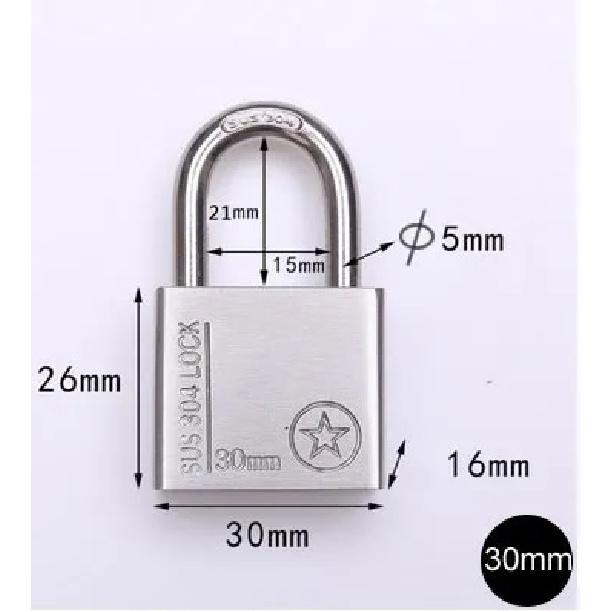 Factory outlets Stainless steel 304 outdoor padlock Waterproof anti-rust anti-theft corrosion-resistant Ocean Ships Outdoor