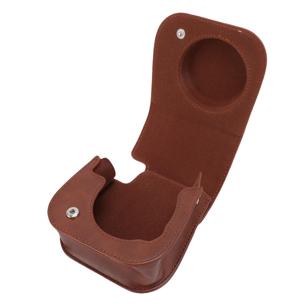 Protective Case Fit for Fujifilm Mini12 Mini11 Camera PU Leather Instant Camera Storage Bag with Shoulder Strap Brown