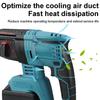 18V 4 Function Brushless Rotary Hammer Electric Drill Hammer Hammering Machine Drilling Concrete Tool with Makita