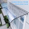 Window Door Wall Canop UV Rain Protection Awning Canopy Rain Shelter Window Awning Canopy for Sun Snow Rain Garden and Patio