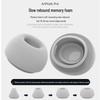 AirPods Pro 2-го поколения Насадки из пены с эффектом памяти и противоскользящий чехол для беспроводных наушников