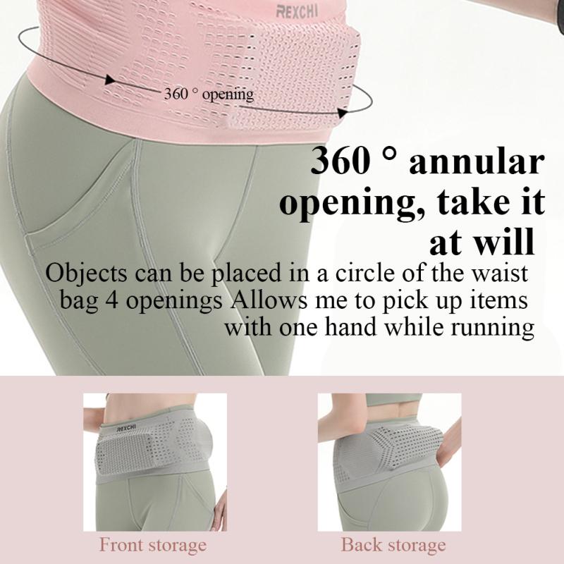 Мужская и женская сумка на пояс для бега, большая вместимость, дышащая, нескользящая, держатель для телефона, поясная сумка для отдыха на открытом воздухе