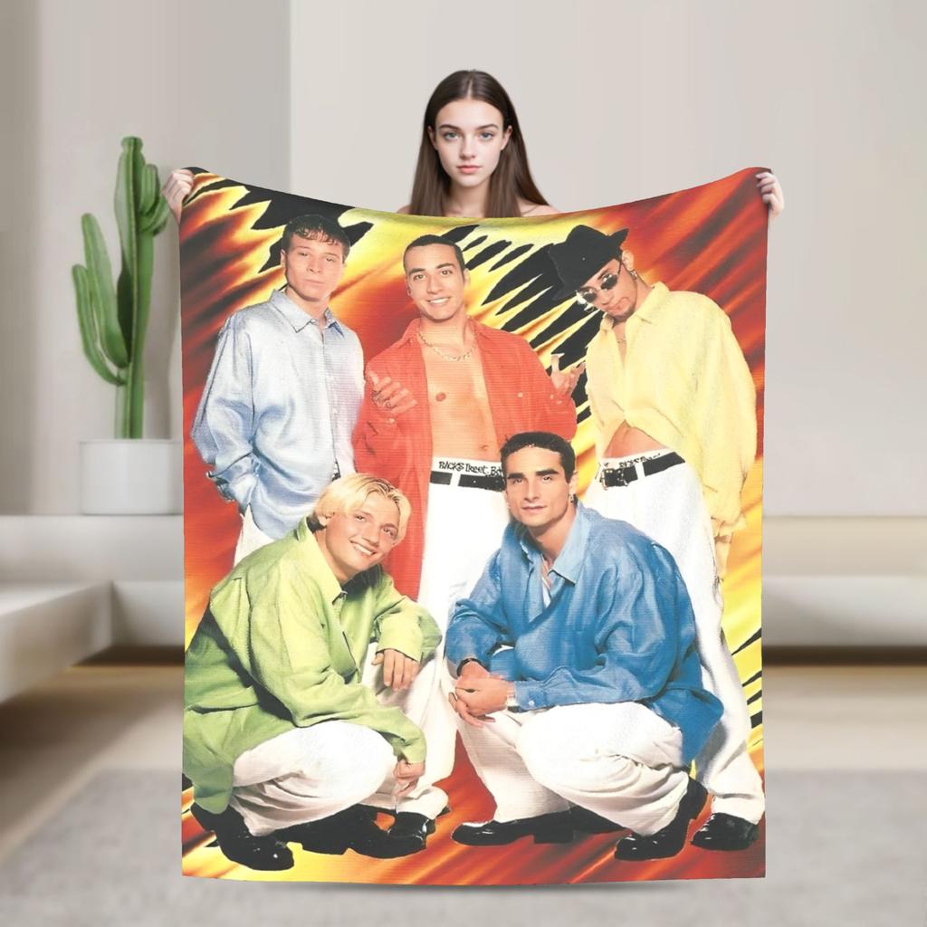Плед BSB Backstreet Boys Теплый Мягкий Забавный Плюшевый Плед для Спальни Пикника Фланелевая Постельная Покрывало Покрывало на Кровать