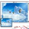 5D DIY Diamond Painting Hot Air Balloon Cross Stitch Diamond Art Embroidery  Mosaic Home Deco