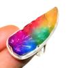 Rainbow Solar Quartz Gemstone 925 Silver Plated Jewelry Ring Size 6.5