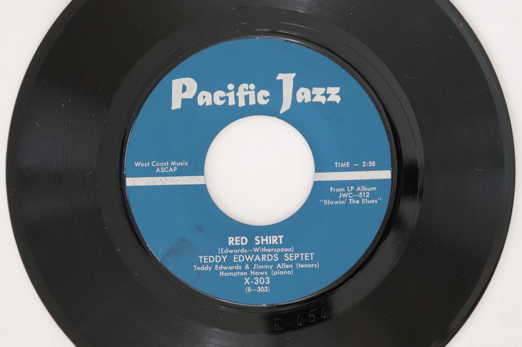 Пластинка 7 дюймов TEDDY EDWARDS SEPTET - Red Shirt X303 Pacific Jazz Американский джаз Б/у