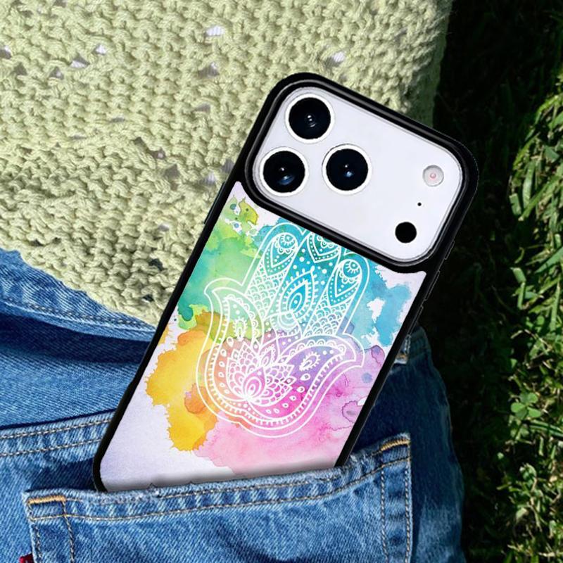 Hamsa Hand of Fatima Custom phone case cover Compatible with for IPhone 17air 16e 15 14 13 12 11Pro Max 17 Air