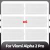 Совместимо с Viomi Alpha 2 Pro Запасной основной ролик Боковая щетка Фильтр HEPA Насадки для швабры Пылесборники Запасные части Аксессуары