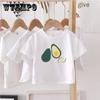 Summer Kids Cute Printing T Shirts Short Sleeve Tops Korean Style O-neck Loose T Shirts for Children Girls Boys