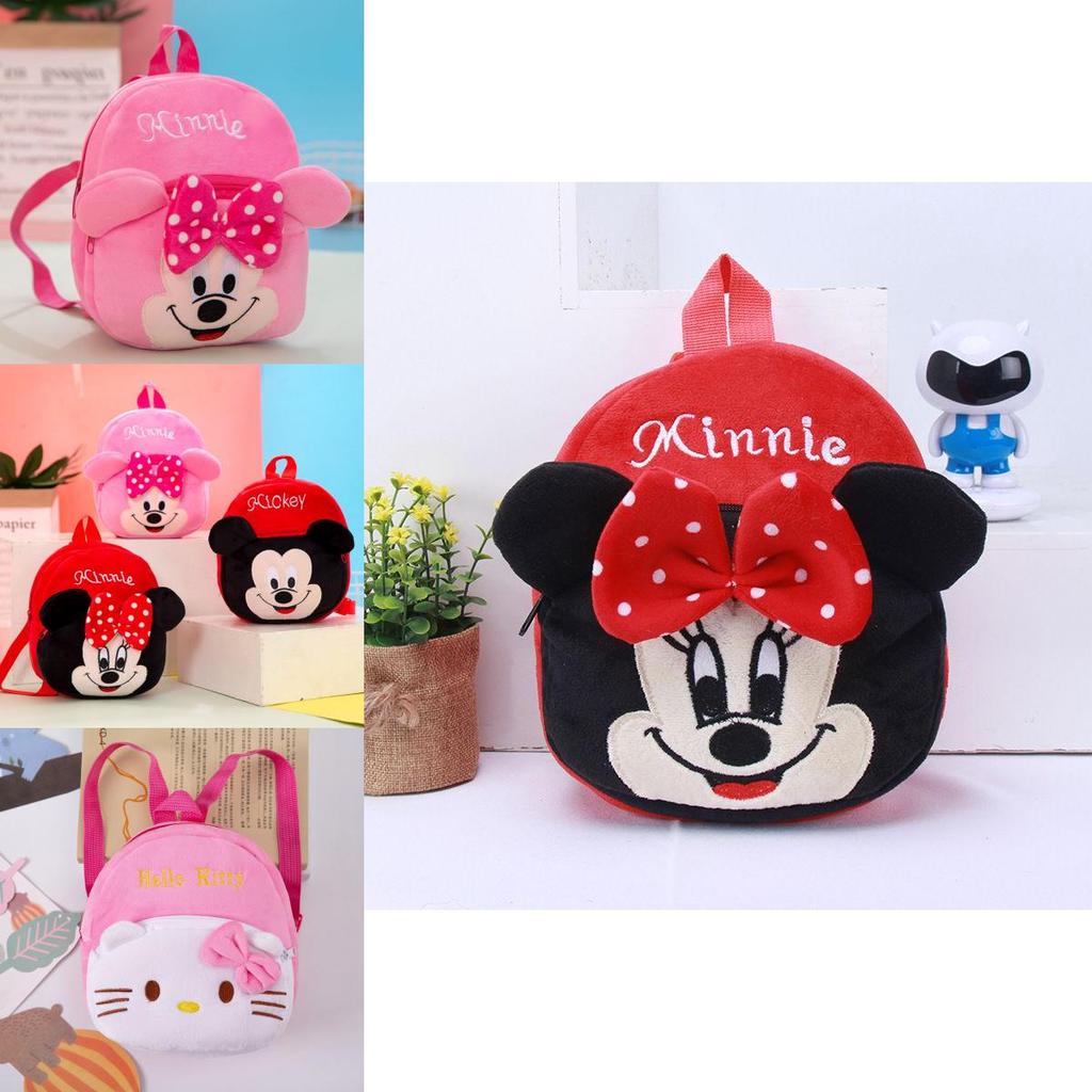 Cute Cartoon Kids Schoolbag Plush Mini Backpack For Travel And Casual Use