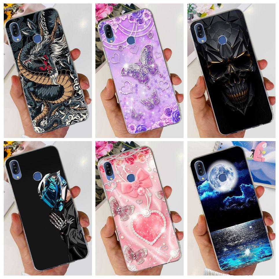 For Asus Zenfone Max (M2) ZB633KL / Max Pro M2 ZB631KL Case Cartoon Girly Flower Cartoon Design Clear Soft Silicone Back Cover