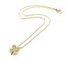 Les Trésors De Lily [L7071] - White Gold 'Clover' Gold-Plated Necklace