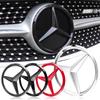 ABS Car Front Grille Badge Decal Cover Emblem Stickers Auto Accessories For V177 W247 W176 W177 W207 W203 W204 GLA GLC X253 GLK