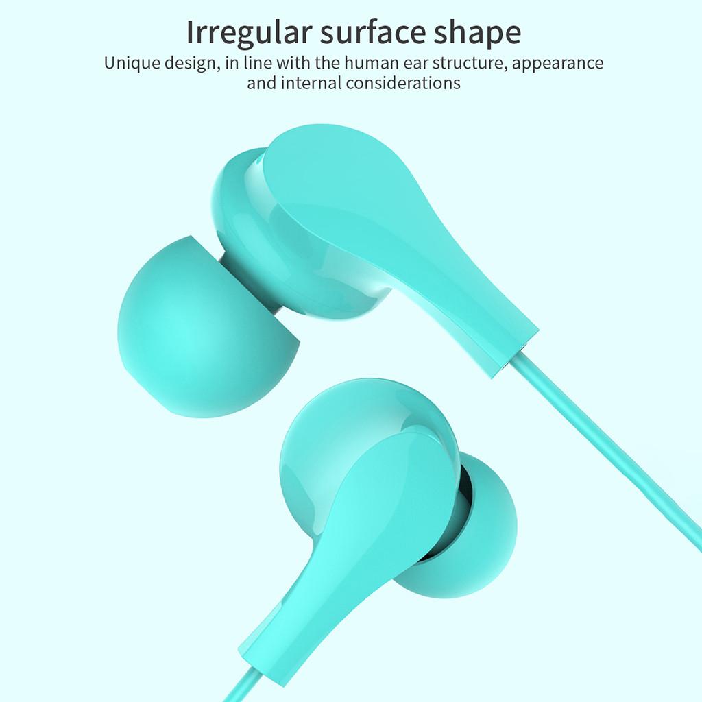 S02 3.5MM in-Ear Wired Earphones Stereo Bass Earphone Headphones With Microphone