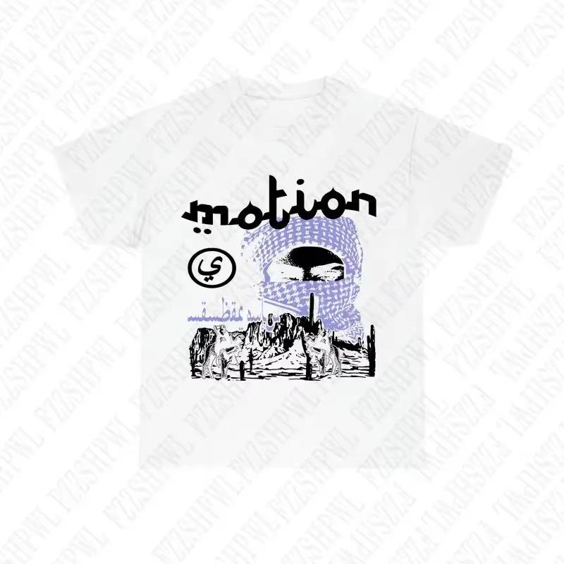 Men Summer Hip Hop Harajuku Graphic Print Cotton T-shirt Punk Streetwear Top Grunge Gothic Oversized Vintage Casual Tee EMO