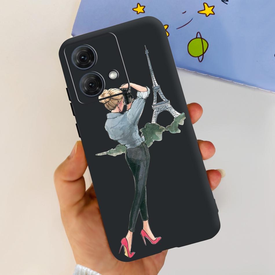For Motorola Moto G84 Case MotoG84 G 84 5G 2023 Cute Painted Soft Silicone TPU Phone Back Cover Bumper