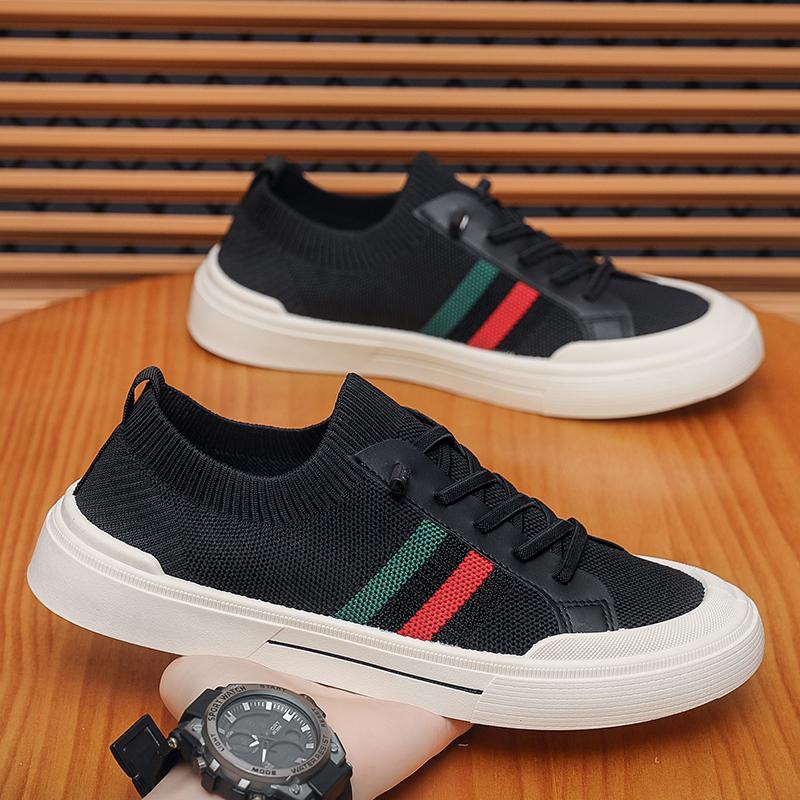 Fashion Men's Board Shoes Summer Breathable Mesh Soft Sole Outdoor Leisure Sneakers Platform Tennis Trendy Sports Walking Shoes 39-44