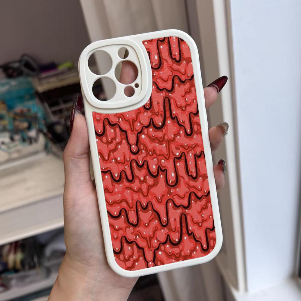 Чехол для телефона со слизью для iPhone 16 15 14 12 13 Pro Max 11 Mini Xs Puls Силиконовый чехол из кожи ягненка