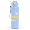 1PC Yellow Western Horse Vintage Text Print 750ml Portable Sports Water Bottle Leakproof Gym Outdoor Travel Drink Cup