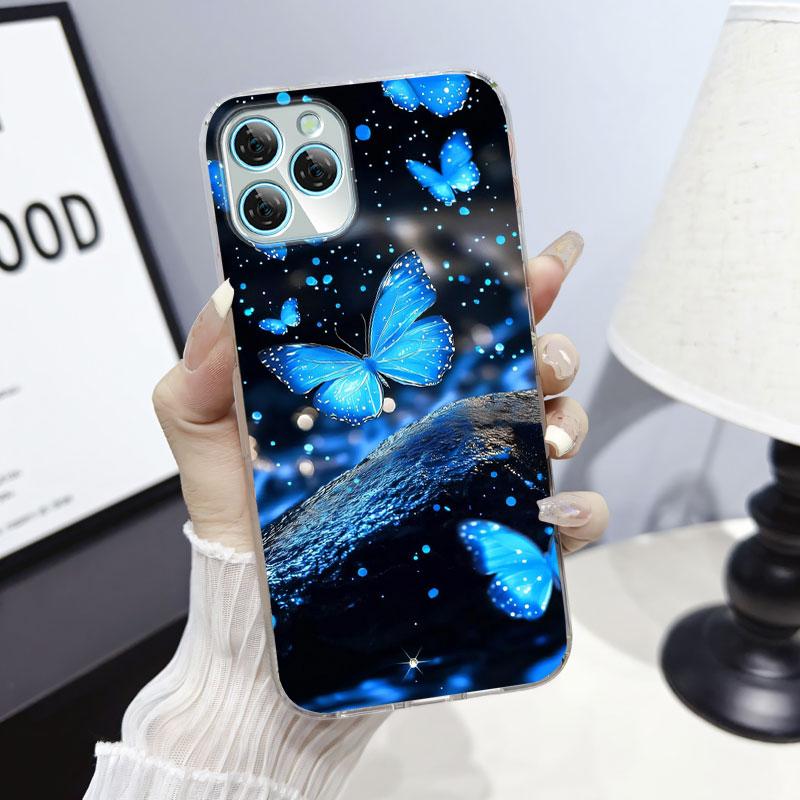 For Blackview A95 A100 A200 Pro A85 Case Protective Cover For Blackview A80S Marble Clear Soft Silicone Phone Case Cat Fundas