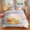 3Pcs Piglet'S Winter Adventure Bedding Sets For All Sizes New 3D Printed Bed Cover Comforter Duvet Cover Pillowcase Bedroom Decoration
