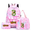 3Pcs/set Dragon Ball Colorful Backpack with Lunch Bag for Women Student Teenagers Rucksack Casual School Bags Sets