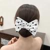 Bun Print Headband Hairpin for Women Girl DIY Cloth Hair Circle Bun Maker Ponytail Holder Headband Curler Hair Accessories