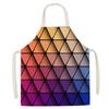 Цветной геометрический узор из хлопка и льна для мужчин и женщин кухонный фартук водонепроницаемый кухонный фартук для дома