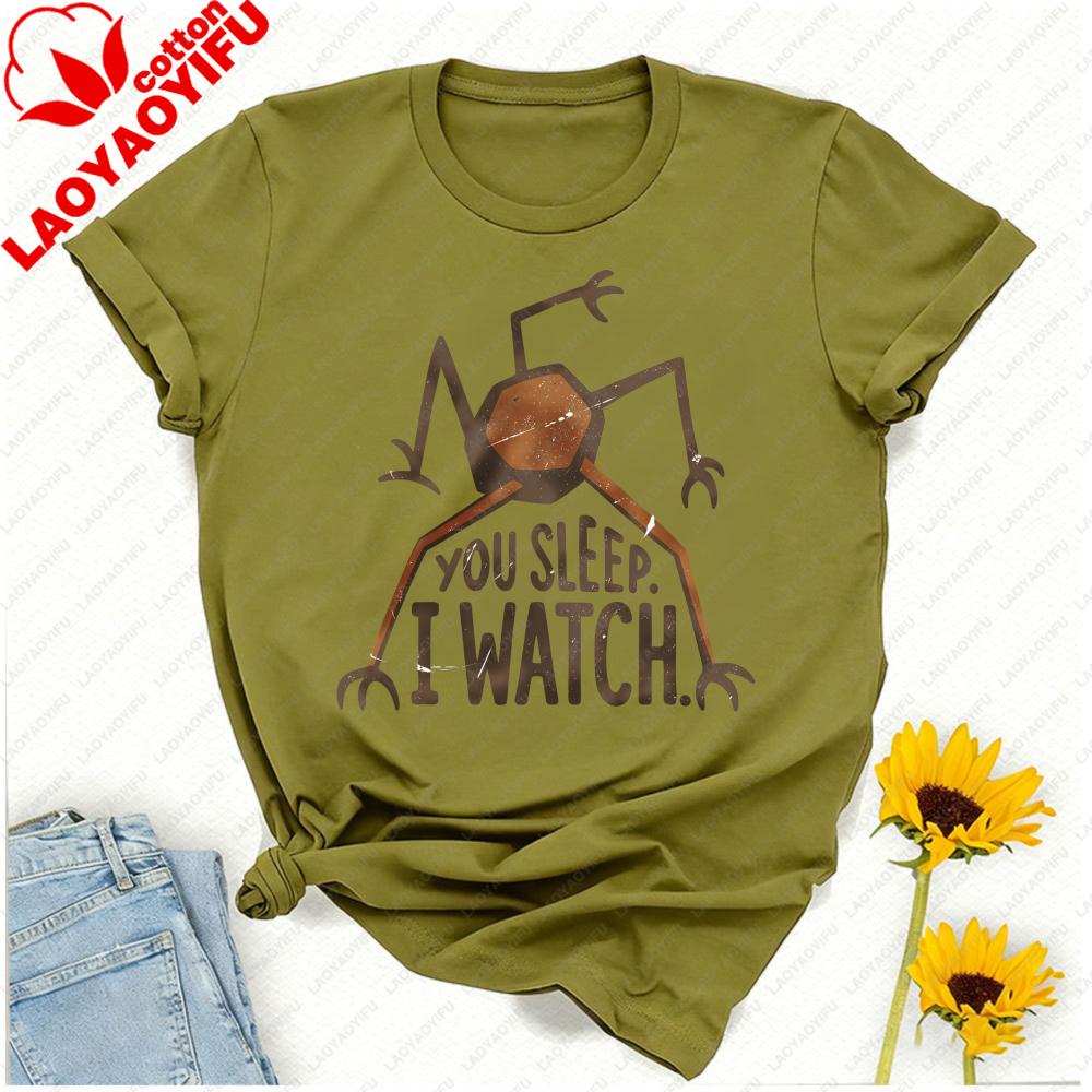 Project Hail Mary You Sleep I Watch Unisex TShirt RockySci Fi Book Fans Casual Short Sleeve Tee for Unisex Women Daily Wear Gift