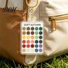 Makeup Color Guide 2Pcs Palette Keychain Pendant, Clear Acrylic Season Analysis Swatches Wardrobe Matcher Keychain, Card, Gifts for Fashion