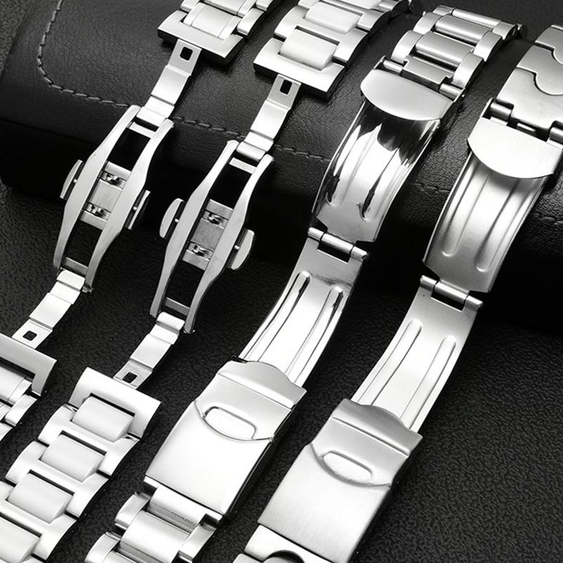 Для Swatch цельнометаллический браслет с вогнуто-выпуклым звеньями YCS Yas YGS железный стальной ремешок для мужчин и женщин керамический ремешок