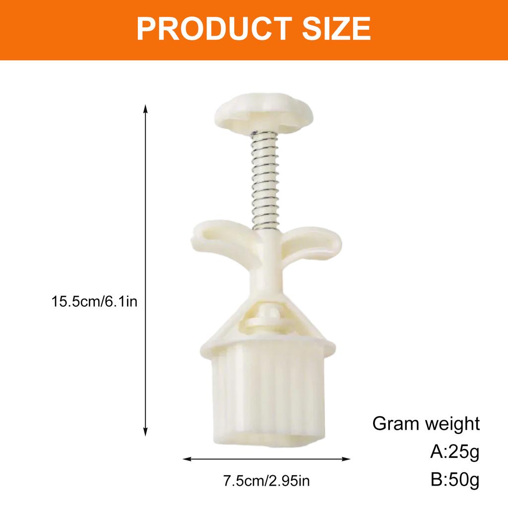 Пресс-форма для лунных пряников 25/50 г с 4 сменными штампами, функциональная форма для выпечки праздничного печенья и десертов