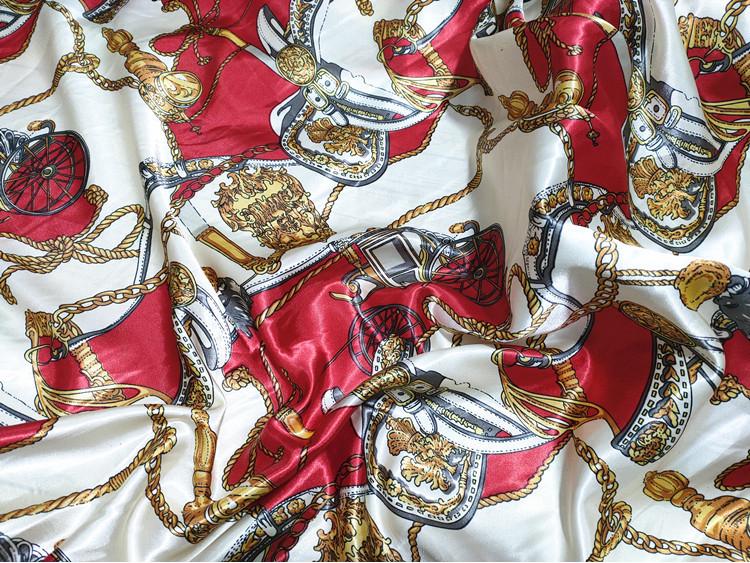 «Ткань ципао с принтом из атласного шелка и лента для головного убора»