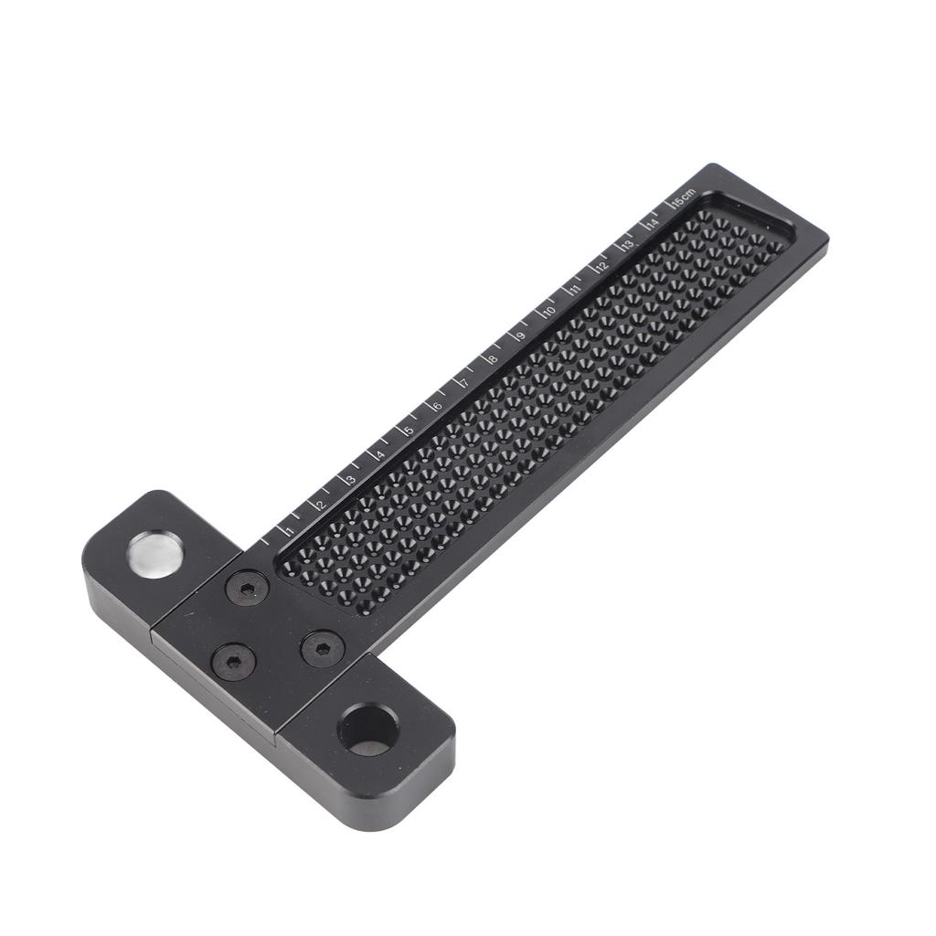 T Type Ruler Hole Scribing Aluminum Alloy Woodworking Marking Measuring Hand Tool