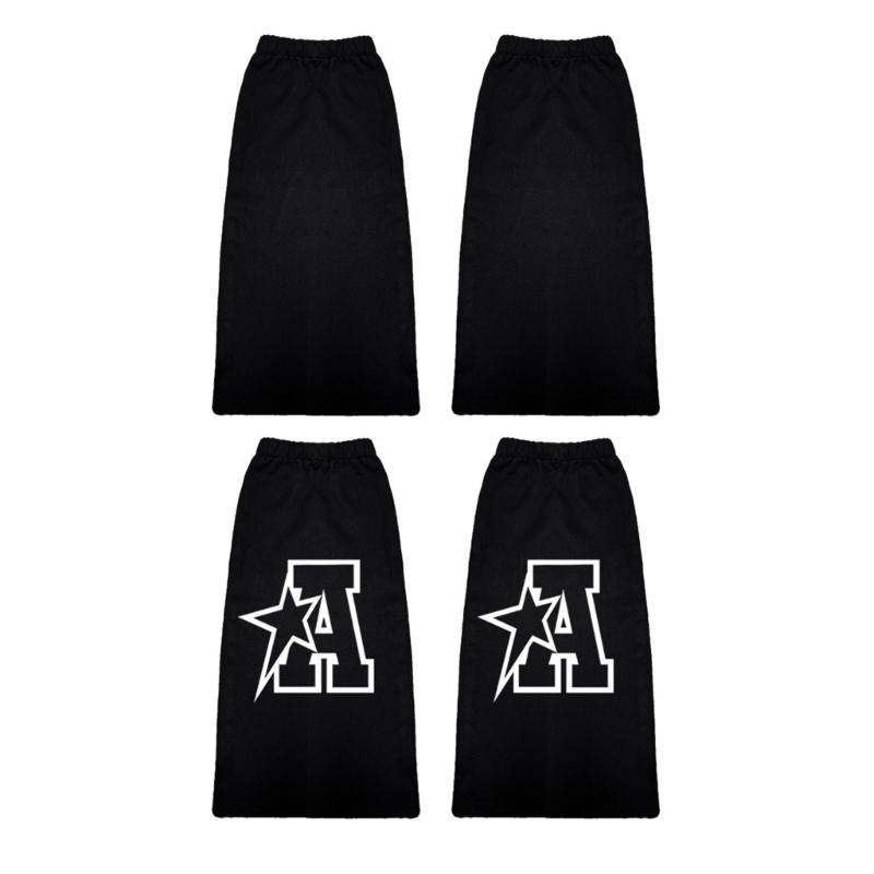 Women's Flared Leg Warmers Girls 80s Harajuku Punk Knee Highs Leg Socks Preppy Stockings Gotik Clothes Streetwears