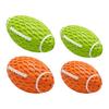 Dog Teething Ball Chew Toy Squeaky Indestructible Puppy Teeth Cleaning Toy Pet Dental Health Interactive Boredom Toy for Large Breed Dogs