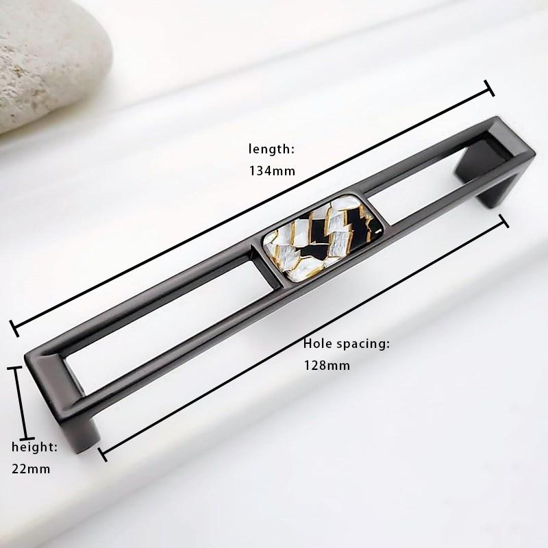 Дверные ручки и ручки из цинкового сплава для корпуса шкафа, элегантные ручки для мебели из смолы, ручки для ящиков кухонных шкафов, рычаги для внутренней отделки